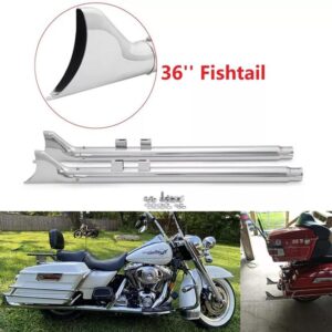 <span style="color: #ffffff;">Knalpot fishtail 36 inchi Fishtail Exhaust harley 1995-2016 Touring</span>