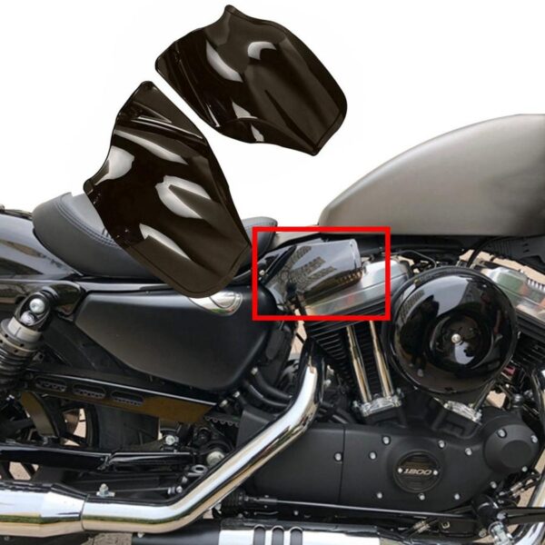 <span style="color: #ffffff;">Penahan panas Saddle Shields Air Heat Deflector Harley sportster 04 up</span>